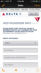 Passenger info
