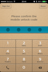 Password confirmation
