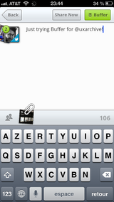 Message filled field