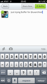 Message filled field