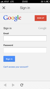 Google Sign in