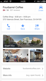 Local business information