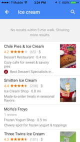 Nearby ice cream