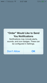 Enable notifications
