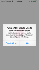 Notifications access