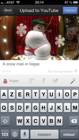 Filled message field