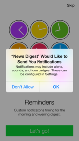 Enable notifications