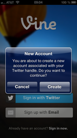 Create account