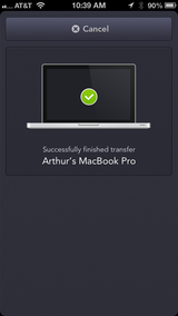 File transfer confirmation