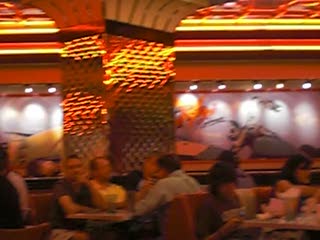Singing waiter