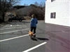Kathy, owner of Intelligent Dog,  training Happy