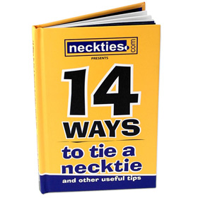 Neckties How to Tie a Tie Book by Necktie Accessories -  Yellow Hard cover