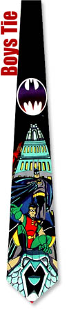 Boys Ties - Batman And Robin By DC Comics Black Polyester Boys Ties