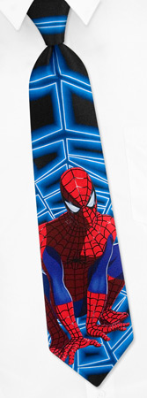 Spiderman Comics - Spiders Web By Marvel Comics Black Silk Ties
