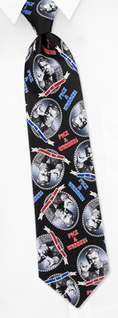 Pick A Winner Tie by Three Stooges - Black Silk Pick A Winner Tie by Three Stooges - Black Silk