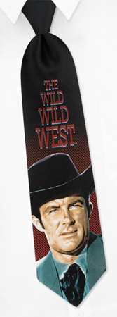 Jim West Tie by TV Land -  Black Silk