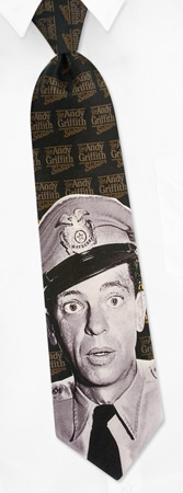 Barney Fife by TV Land black silk ties