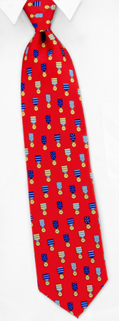 Number 1 Dad by Alynn Novelty red silk ties