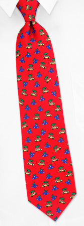 Christmas Cars by Alynn Novelty red silk ties