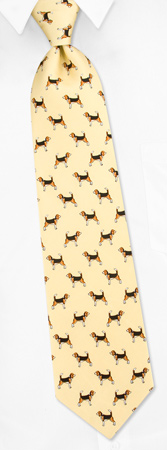 Ties - Beagle Profile By Alynn Dog Ties Yellow Silk Ties