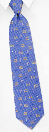 Golf Cart by Alynn Novelty blue silk ties