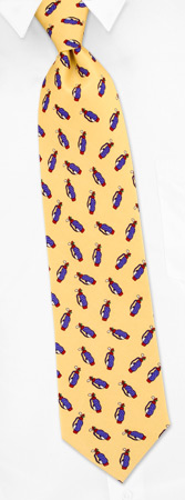 Golf Bags by Alynn Novelty yellow silk ties