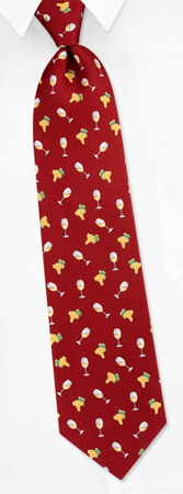 Wine Tasting by Alynn Novelty red silk ties