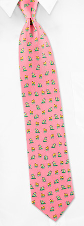 Pink Ties - Happy Easter By Alynn Novelty Pink Silk Ties