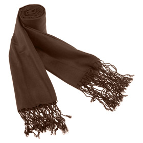 Solid Pashmina Pashmina by Museum Artifacts -  Brown Viscose