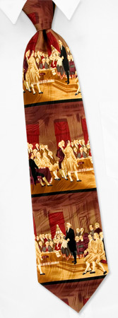 Continental Congress by Museum Artifacts off white silk ties