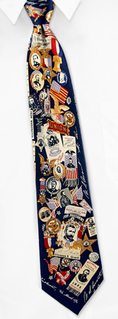 Grant Pres Campaign 1865 by Museum Artifacts navy blue silk ties