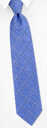 Contemporary Seven Fold by Silver Links periwinkle silk ties
