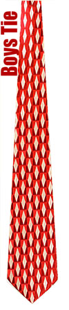 Red Diamonds - Bristol By Brent Morgan Red Silk Boys Ties