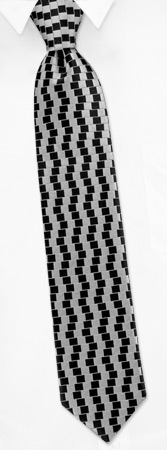 Black Tie - Horizontal Slope Illusion By Brent Morgan Black Silk Boys Ties