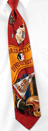 Florida State Nostalgia by NCAA red silk ties