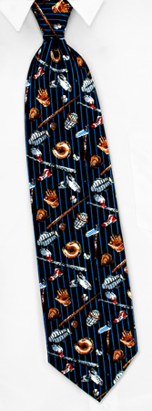 Baseball Gear by Roberto Celini black polyester ties