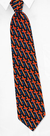 Black Tie - He Has Risen By Fun Ties Black Polyester Ties