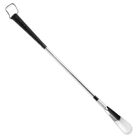 Extended Length Flexible Shoe Horn Travel Accessory by Gilton Co. -  Silver Metal