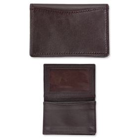 Credit Card Bi-Fold Wallet by Gilton Co. -  Brown Leather