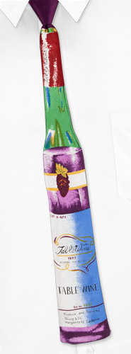 Wine Shaped Tie by Why-Knot -  Purple Silk