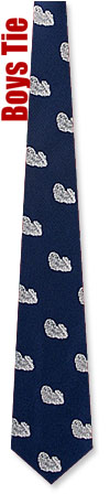 Boys Ties - Maltese By Kay Nine Design Navy Blue Polyester Boys Ties