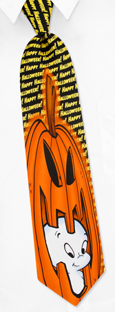 Casper Pumpkin Fun by Casper black silk ties