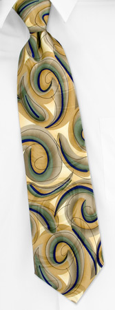 Garcia Ties - Mickey By Jerry Garcia Gold Silk Ties
