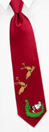 Merry Christmas by Jerry Garcia red silk ties