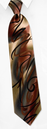 Garcia Ties - Dawn At The Ritz By Jerry Garcia Brown Silk Ties