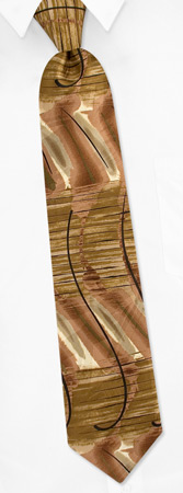 Beehive Tie by Jerry Garcia - Tan/taupe Silk