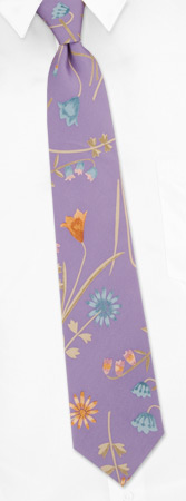 Floral by Nicole Miller lavender silk ties