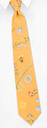 Floral by Nicole Miller orange silk ties
