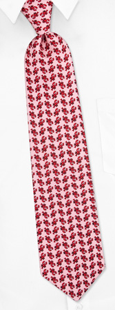 Lobster Repeat Tie by Oliver Fitz Neckwear -  Pink Silk