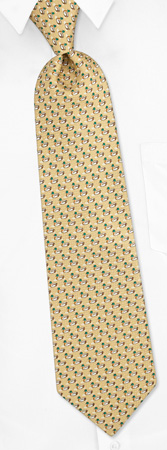 Mallards Tie by Oak Hill Neckwear -  Yellow Silk